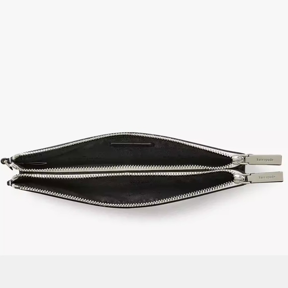 Kate Spade Madison Double Zip Wristlet Wallet Phone Case 
Platinum Grey Mult
NWT - Picture 3 of 16